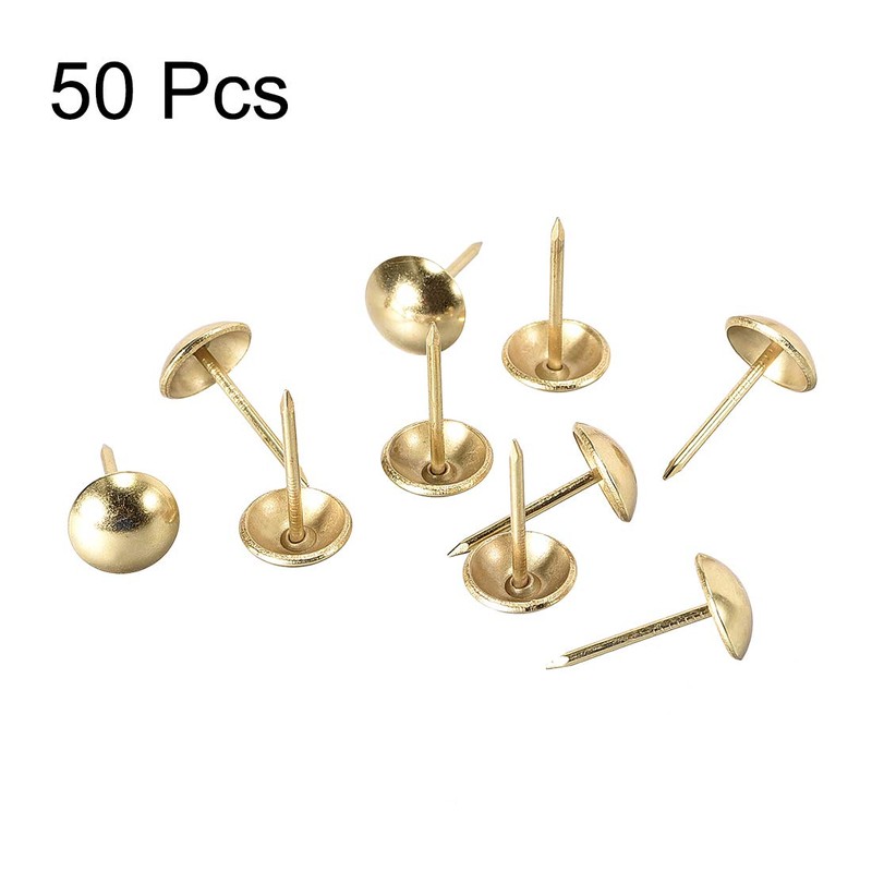 sourcing map Upholstery Nails Tacks 11mm Dia 20mm Height Round