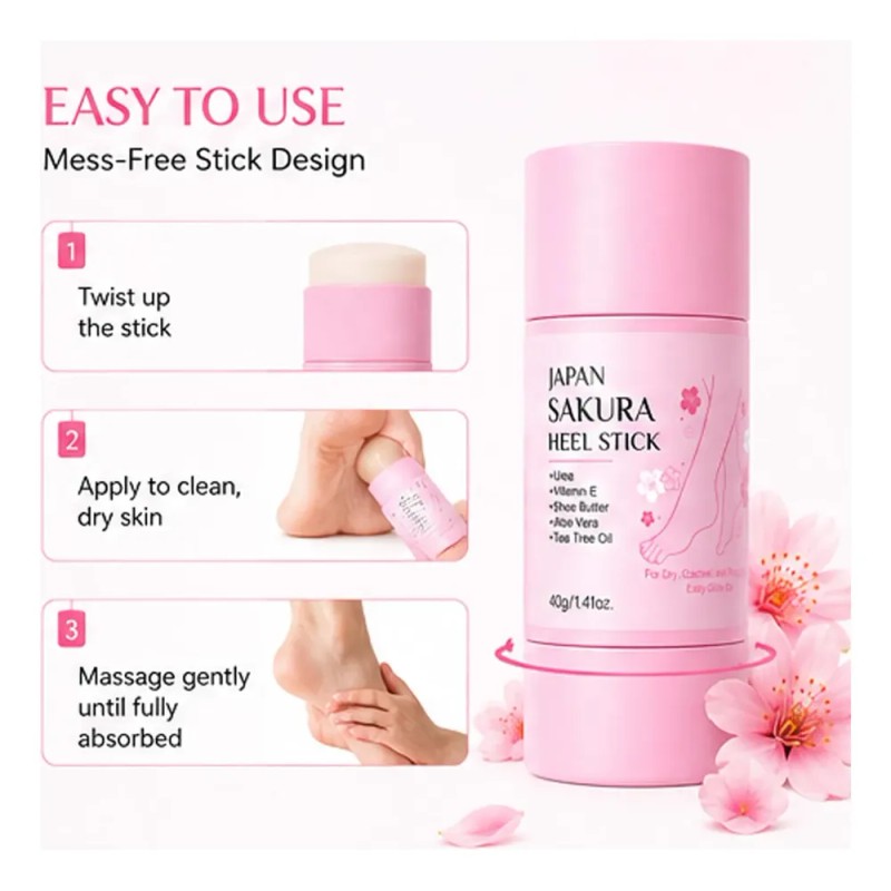 Sakura Foot Heel Stick, Sakura Scent Cracked Heel Repair