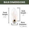 612 Vermont Programmable Ultra-Bright LED Window Candle Replacement Bulbs for