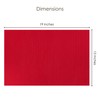 Chinese Red Placemats, Set of 6, Kitchen Dining Table Cloth,