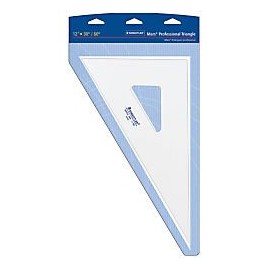 Mars Clear Triangle 12-Inch 30°/60°