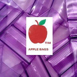 10000 PACK APPLE BAGGIES MINI 2mil CLEAR BAGS 10,000 resealable plastic (1212 Purple)