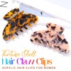 BARTOSI Tortoise Shell Hair Claw Clips Acrylic Medium Claw Clips