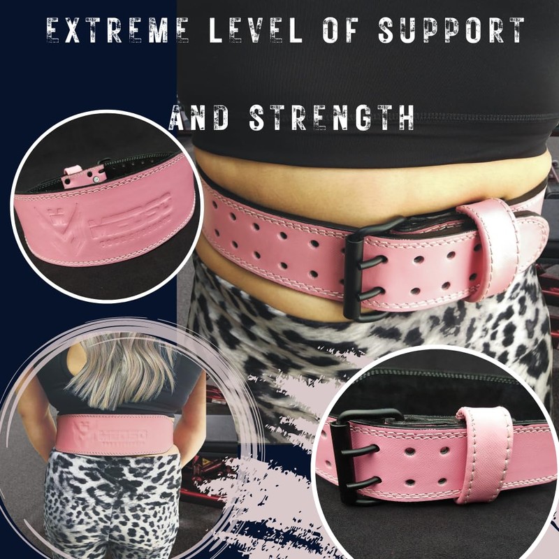MEDSO Forever 7MM 100% Pro Leather Weight Lifting Belt Heavy