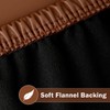 vctops 100% Waterproof Pu Leather Round Table Cloth Cover, Oil