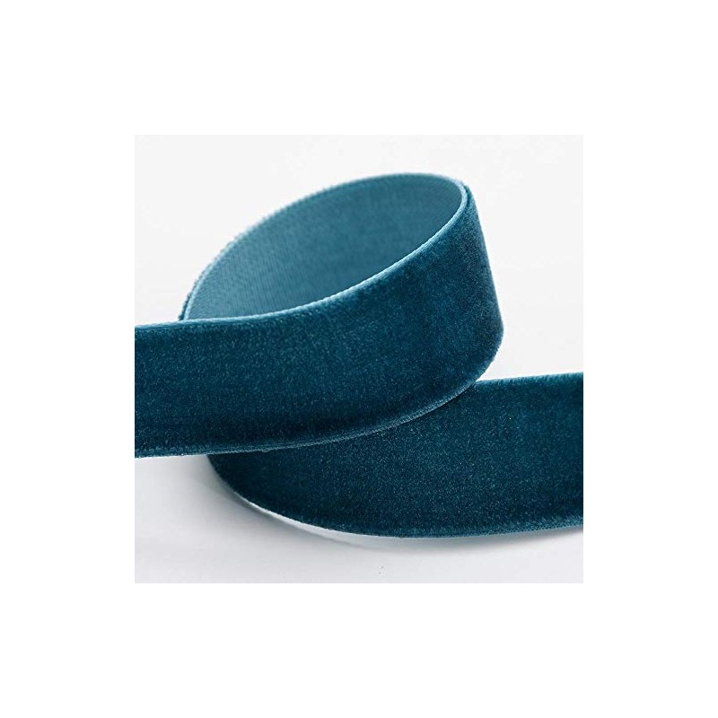 Velvet Ribbon 9mm x 10M - Vintage Teal