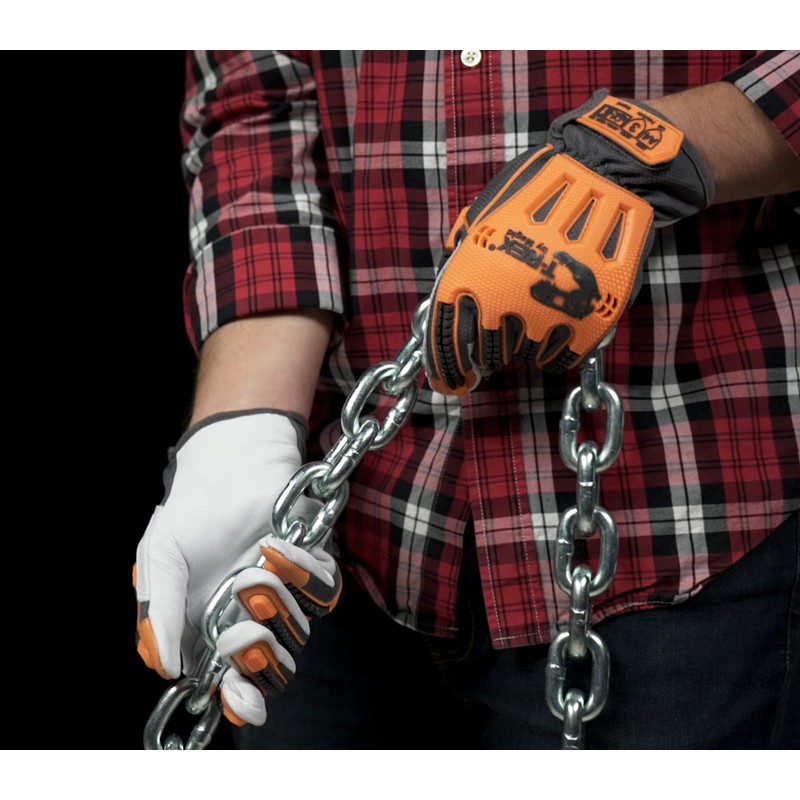 MAGID T-REX Windstorm ANSI A4 TRX744 Impact Glove, 6 Pairs,