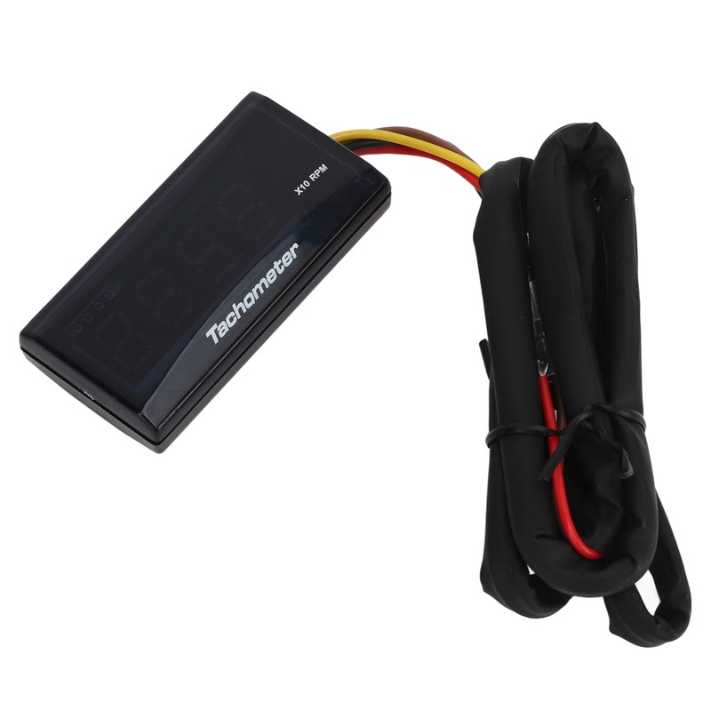 Motorcycle Tachometer DC 12V Ultra Thin LCD Waterproof Backlight for