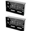 Surface Mounted Electrical pattress Box, Double Installation, Black 2 Gang