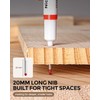 Nicpro 12 PCS Long Nib Marker Pens, 20mm Deep Hole