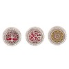 0.9in Diffuser Face Cover Clips Hollow Stainless Steel Magnetic Aromatherapy