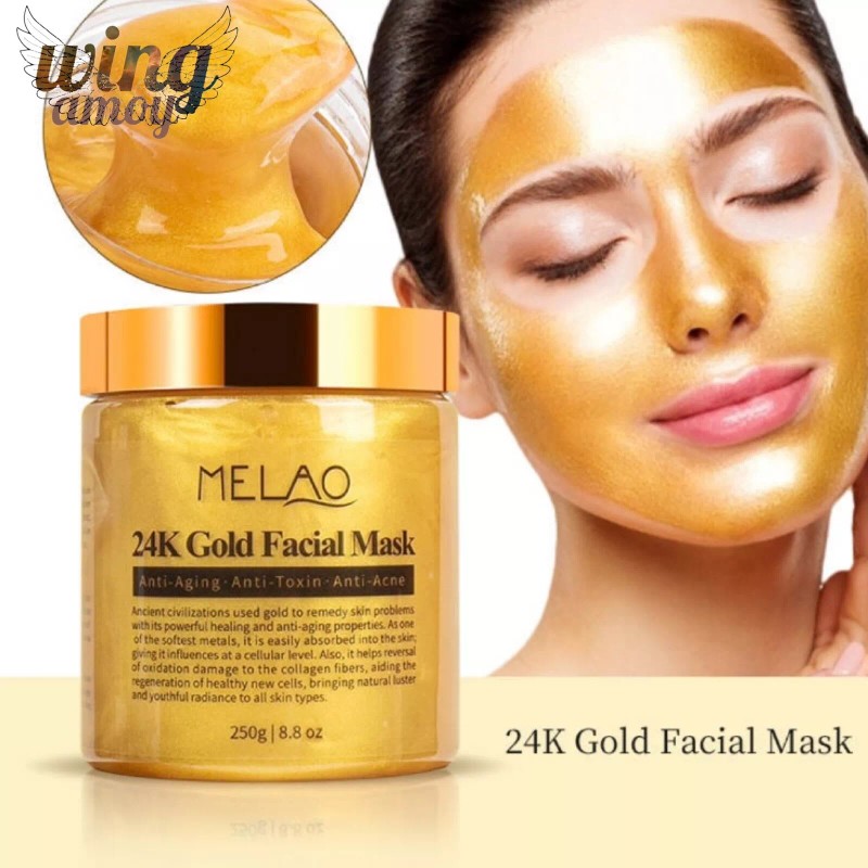 MELAO 24k Gold Facial Mask . Anti-Aging Anti-Toxin Anti-Acne HomeSelf