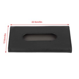 Qiilu Visera para Porta Pañuelos de Coche, Portátil, de Piel Sintética, para Coche, Parasol, Cajas de Pañuelos, Dispensador, Servilleta, Soporte para Toallas de Papel para Camión SUV