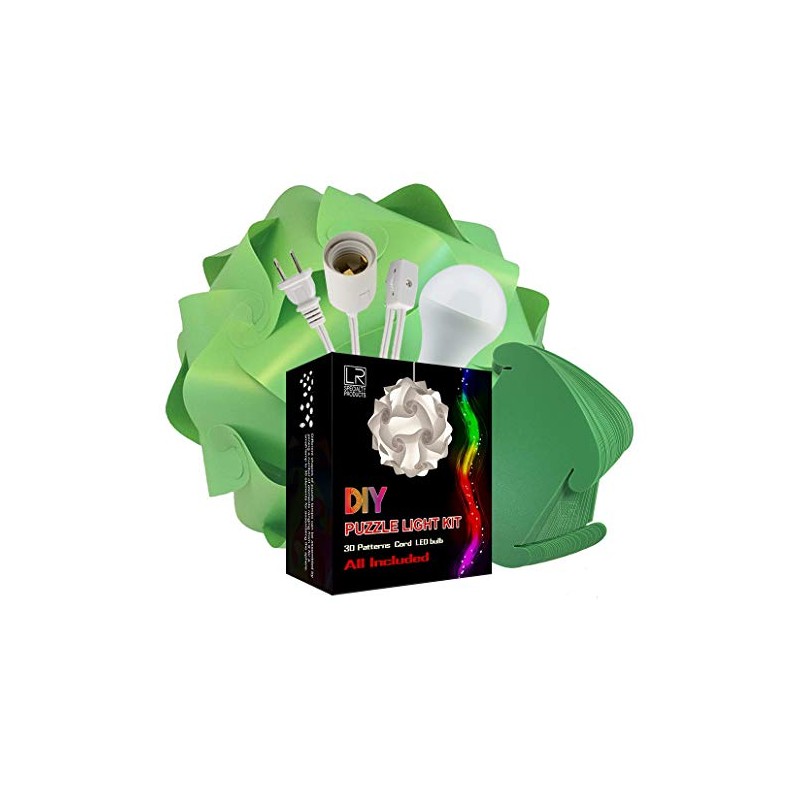 L&R DIY Puzzle Jigsaw Lamp Kit - Cord & Bulb