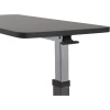Adjustable Non Tilt Top Overbed Table with Wheels Hospital Home