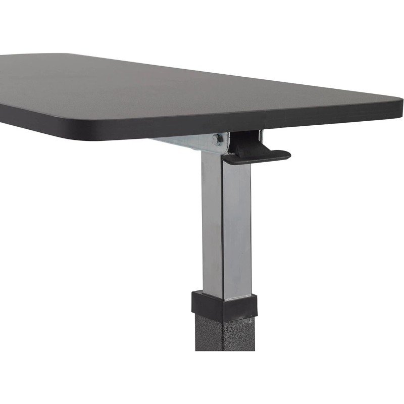 Adjustable Non Tilt Top Overbed Table with Wheels Hospital Home