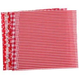 DOITOOL 7Pcs Handmade Cotton Patchwork Fabric Set Creative DIY Sewing Material for Clothing Home Textiles and Accessories Assorted Print Designs