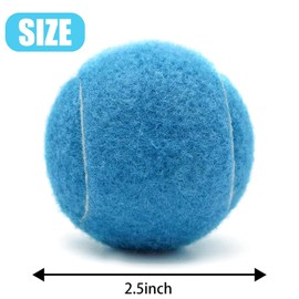 ZHUOKECE Tennis Balls, 18 Pack Training Tennis Balls Practice Balls with Mesh Bag for Easy Transport, Pet Dog Playing Balls, fit for Beginner Training Ball (Light Blue)