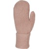 styleBREAKER 09010046 Women's Winter Knitted Mittens Plain with Patterned Waistband