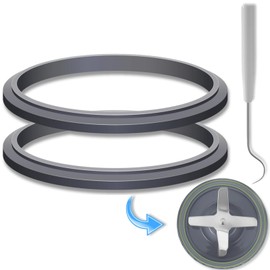 Blender Gasket Replacement 2 Pcs with 1 X Crochet Hook for Nutribullet Gasket Replacement Nutribullet Replacement Parts for Nutribullet Blender 600W and Nutribullet Pro 900W
