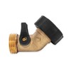 Camco Solid Brass 45 Degree Drinking Water Valve with Garden