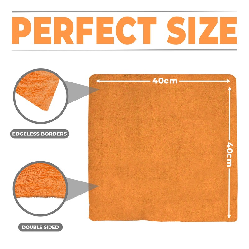 FX40 PRO Microfibre Car Drying Towel – Edgeless Design for