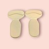 Shoe heel protection pad T-shaped scratch prevention beige 1 pair 7ea