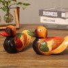 Mandarin Ducks Pair, 2Pcs Chinese Mandarin Ducks Feng Shui Figurine