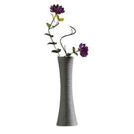 20CM Small Ceramic Vase Decorative Floral Vase Taper Vase Table Top Small Narrow Neck Vases for Home Decor Living Room Office Centerpieces Wedding Decorative(Gray)
