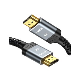 HDMI Cable, VECASDEN High Speed HDMI 2.0 Braided Cable 18Gbps 4K@60Hz for Ultra HD TV Monitor Laptop, 5M