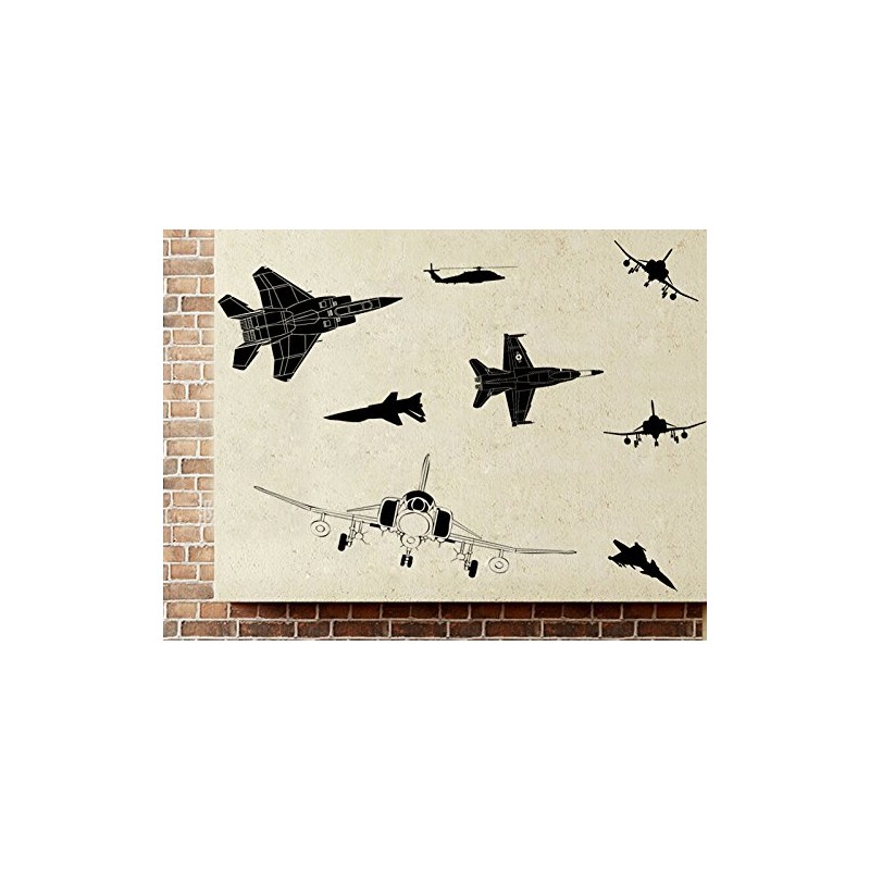 Wall Decal for Home Decor - Fighter Airplane