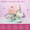 Paris Hilton Epic Nonstick Pots and Pans Set, Multi-layer Nonstick