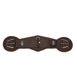 Professional's Choice 2XCOOL Cinch | Cooling Minerals Infused in Liner | V-Shaped Design for Pressure Distribution | Extra Padding to Prevent Pinching | Honeycomb Silicone Soft Grip | 36" Chocolate