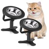 Cozioz Elevated Cat Bowls, Adjustable Height Stand for Indoor Cats,