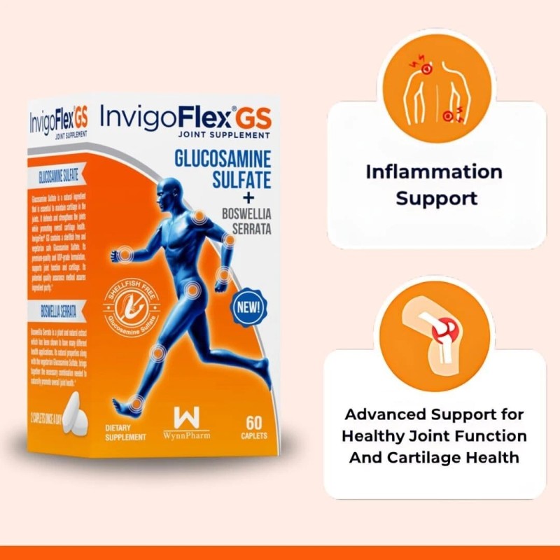WynnPharm INVIGOFLEX® GS – Advanced Glucosamine Sulfate Joint Support Supplement