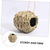 SUPVOX 3pcs Natural Grass Hanging Bird Hut Hand Woven Hummingbird