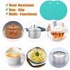 5 Pcs Round Silicone Trivets Pot Holder Mats,Extra Thick Heat