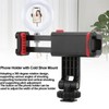 360 Degree Rotation Phone Clip Phone Bracket with Cold Shoe