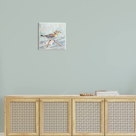 Stupell Industries Coastal Plover Abstract Bird Wood Wall Art, Design by Jeanette Vertentes