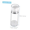 VICASKY 2Pcs Airless Pump Bottle Travel Friendly Lotion Dispenser Leak