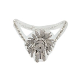 Unbranded Women Silver Chain Boot Western Bracelet Shoe American Indian Head Charm Anklet