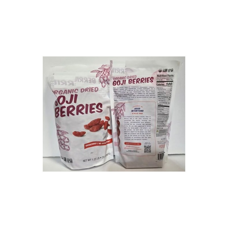 Made Nature Organic Sun Dried Unsulfured GOJI Berries 20oz 567g