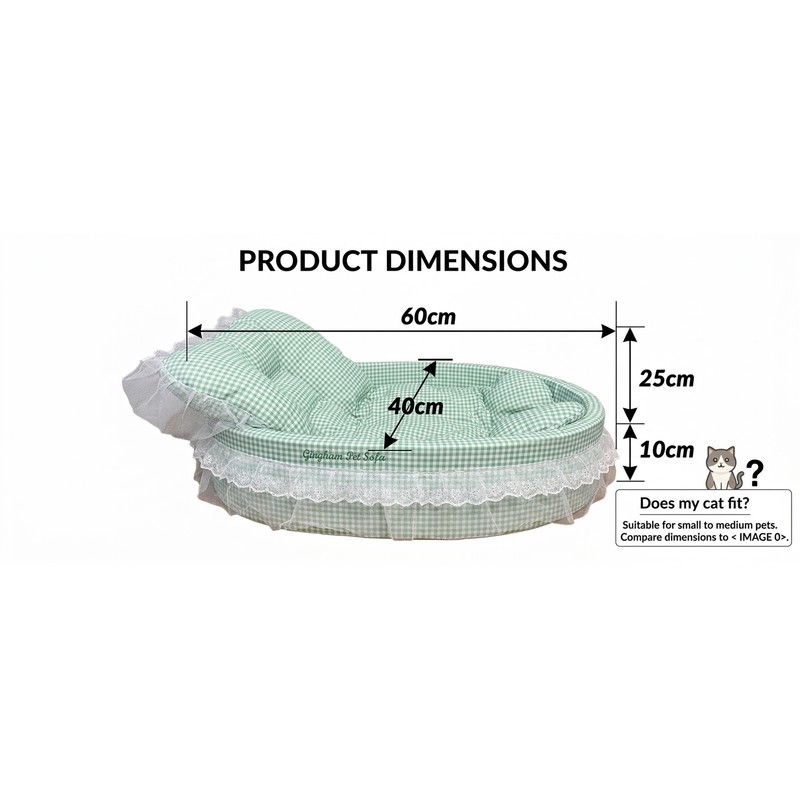 Plush Cat Bed for Indoor Lounging – Soft Oval Pet