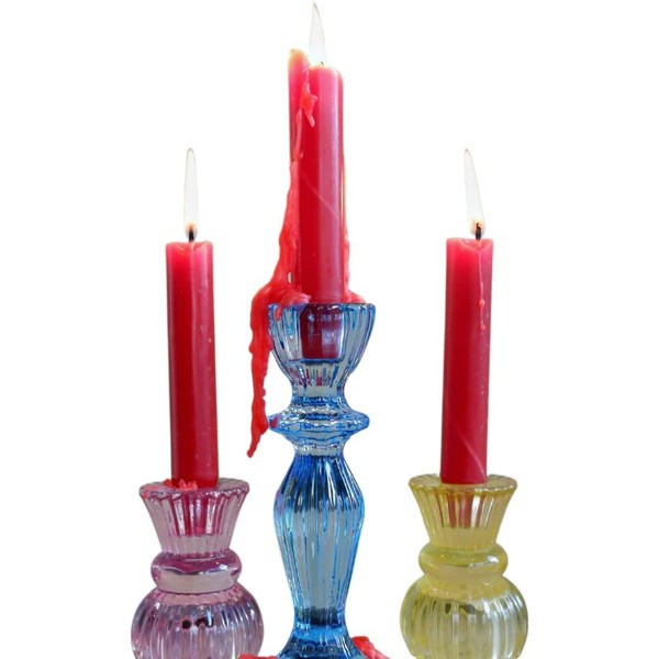 Candlestock Hippie Drippy Drip Candles - Pack of 66 Dripping