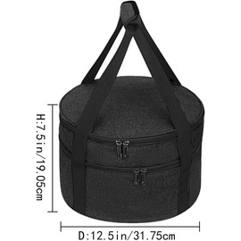 Casserole Carrier,Insulated Double Decker Casserole Carrier For Hot or Cold Food,Pie Carrier,Casserole Dish Carrying Case,Food Carrier Hot Plate Salad Bowl Holder,Insulated Lunch Bag For Party/Picnic