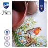 Vervaco Daisy and Robin Counted Cross Stitch Table Runner Set,