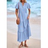 KIRUNDO Summer Maxi Dresses for Women 2025 Spring Fashion Short