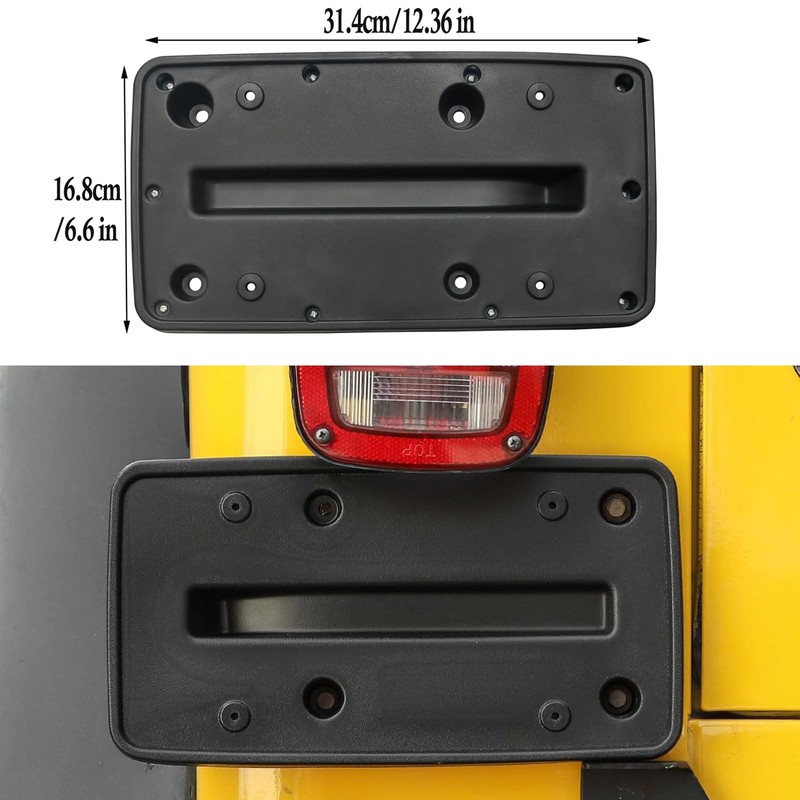 KYYET Rear License Tag Plate Frame Bracket Holder Compatible with