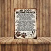 MY DOG'S BEDTIME PRAYER RETRO STYLE METAL TIN SIGN/PLAQUE (FRENCH