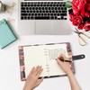 Wonderpool Spiral Leather Diary Ring Binder Refillable 6 Holes Binder